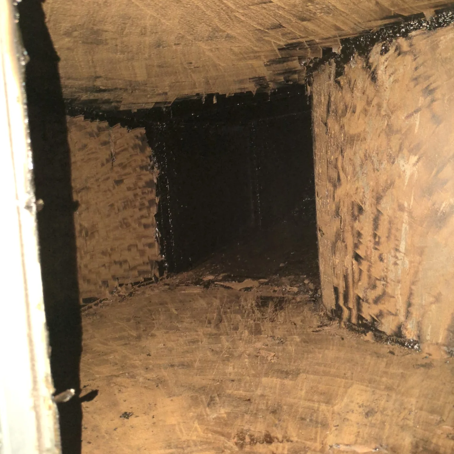 Duct after cleaning